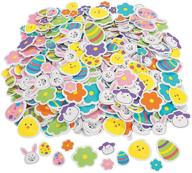 🐰 vibrant easter shapes: 500 colorful adhesive craft & scrapbooking supplies for holiday fun logo