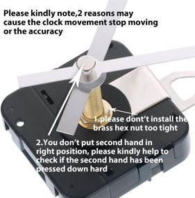 img 2 attached to ⏱️ 31mm Long Shaft Quartz Clock Movement Repair Kit (Silver) - DIY Clock Repair for Mudder