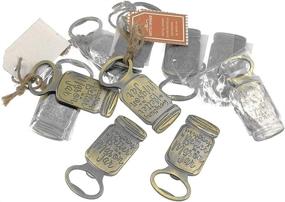 img 2 attached to 🍾 12-Piece Bronze Tone Mason Jar Shape Bottle Opener Set - Ideal Wedding Party Favor Souvenir Gift