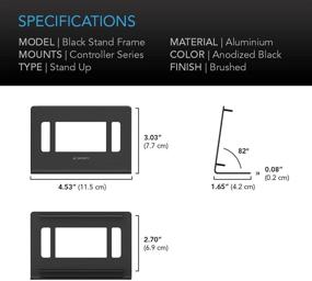 img 1 attached to 🎮 AC Infinity Black Controller Stand: Premium Replacement Frame for Controller 2 and 8