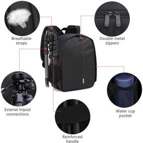img 3 attached to 📷 Окончательная защита для зеркальных камер DSLR, объективов, штативов и аксессуаров - Водонепроницаемая сумка для камеры
