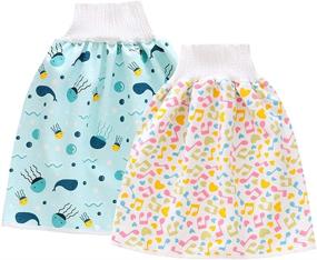 img 4 attached to 🩲 Waterproof Training Pants Cloth Diaper Skirts for Toddler Boys and Girls - Ideal Bedtime Clothing for Potty Training and Night Time Sleeping...