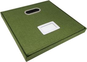 img 1 attached to 🎵 Lavarock Vinyls Record Storage Box: Organize & Protect Your Vinyl Collection in Retro Green