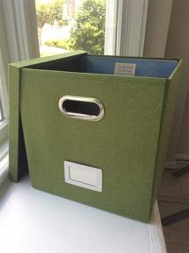 img 3 attached to 🎵 Lavarock Vinyls Record Storage Box: Organize & Protect Your Vinyl Collection in Retro Green
