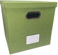 🎵 lavarock vinyls record storage box: organize & protect your vinyl collection in retro green logo