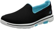 👟 skechers women's go walk 5-fantasy sneaker: unleash your feet's fashion and comfort logo