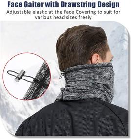 img 1 attached to 🧣 Ultimate Winter Fleece Bandana: Windproof Men's Accessories and Scarves for Cold Weather