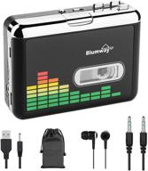 🎵 cassette to mp3 converter: blumway portable recorder player for converting audio music tape to digital format with earphone - no computer required logo