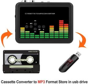 img 2 attached to 🎵 Cassette to MP3 Converter: BlumWay Portable Recorder Player for Converting Audio Music Tape to Digital Format with Earphone - No Computer Required