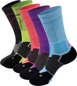 img 3 attached to 🧦 High Performance Disile Elite Basketball Socks: Cushioned Athletic Sports Crew Socks for Men & Women