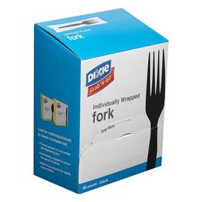 img 3 attached to 🍴 Dixie Individually Wrapped 6.1" Medium-Weight Polystyrene Plastic Fork by Georgia-Pacific (GP PRO), Black, FM5W540, 540 Count (90 Forks/Box, 6 Boxes/Case)