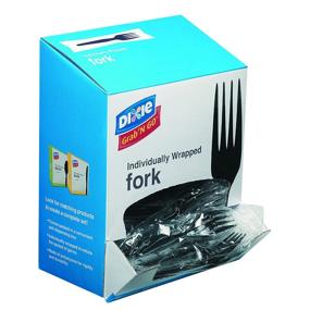 img 4 attached to 🍴 Dixie Individually Wrapped 6.1" Medium-Weight Polystyrene Plastic Fork by Georgia-Pacific (GP PRO), Black, FM5W540, 540 Count (90 Forks/Box, 6 Boxes/Case)