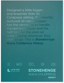 img 1 attached to Stonehenge Aqua Heavy Watercolor Block 300lb, 12x16 Inch, Cold Press, White, Pack of 10 Sheets