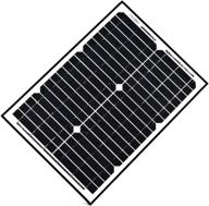 🌞 20w 24v монокристаллическая солнечная панель от aleko - идеально подходит для автоматического открывателя ворот, бассейна, сада и подъезда. логотип