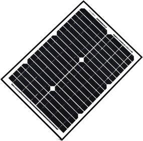 img 1 attached to 🌞 20W 24V Monocrystalline Solar Panel by ALEKO - Ideal for Gate Opener, Pool, Garden & Driveway