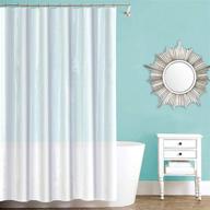 splash home waterproof vinyl curtain liner for bathroom shower and bathtub – mold/mildew resistant, premium quality – 70 x 72 inches (frosty clear) logo