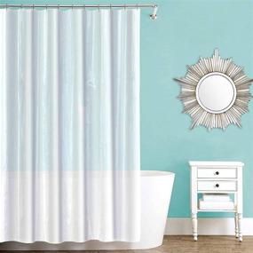 img 4 attached to Splash Home Waterproof Vinyl Curtain Liner for Bathroom Shower and Bathtub – Mold/Mildew Resistant, Premium Quality – 70 x 72 inches (Frosty Clear)