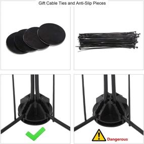 img 1 attached to 🐾 C&AHOME Pet Playpen 12 PCS - Exercise Small Animals, Portable Indoor Playpens Cage, Guinea Pigs & Puppy Pet Products, DIY Metal Yard Fence 12" × 15" - Black