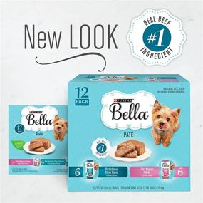 img 3 attached to 🐶 Purina Bella Natural Small Breed Pate Wet Dog Food: Filet Mignon & Porterhouse Steak Variety Pack - 12 Trays, 3.5 oz Each