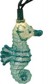 img 3 attached to Sparkling Seahorse Magic: Kurt Adler UL 10-Light Glittered Seahorse Light Set