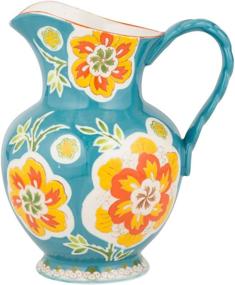 img 2 attached to 🍶 Gracie China Ceramic Pitcher 80oz: Elegant and Functional Servingware for Refreshing Beverages