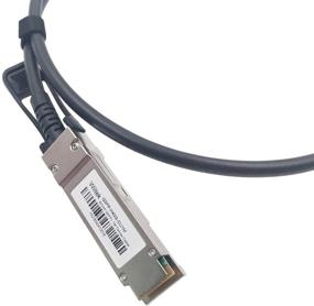 img 3 attached to 🔌 Wiitek 1-Метровый 40GbE QSFP+ Пассивный Сетевой Кабель, 30AWG Черный, Совместимый с устройствами Cisco QSFP-H40G-CU1M, Dell, Ubiquiti, D-Link, Juniper, Huawei, Mellanox, Mikrotik и SuperMicro