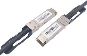 img 2 attached to 🔌 Wiitek 1-Метровый 40GbE QSFP+ Пассивный Сетевой Кабель, 30AWG Черный, Совместимый с устройствами Cisco QSFP-H40G-CU1M, Dell, Ubiquiti, D-Link, Juniper, Huawei, Mellanox, Mikrotik и SuperMicro