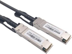 img 1 attached to 🔌 Wiitek 1-Метровый 40GbE QSFP+ Пассивный Сетевой Кабель, 30AWG Черный, Совместимый с устройствами Cisco QSFP-H40G-CU1M, Dell, Ubiquiti, D-Link, Juniper, Huawei, Mellanox, Mikrotik и SuperMicro