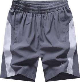img 4 attached to CICVSOC Men's Quick Dry Sports Shorts with Pockets for Athletic Workouts and Running