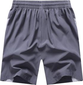 img 3 attached to CICVSOC Men's Quick Dry Sports Shorts with Pockets for Athletic Workouts and Running
