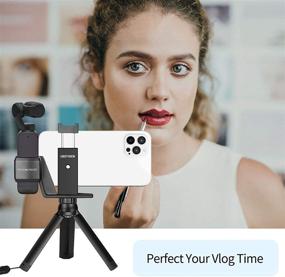 img 3 attached to Explore the USKEYVISION Pocket Camera Mount Kit for DJI Osmo Pocket 2/1: Enhance Your Creativity with this Mount Combo and Smartphone Handheld Holder!