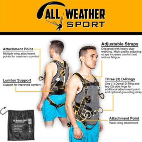 img 3 attached to Versatile Kiting Harness: Kitesurfing & Paragliding Equipment for Ground Handling