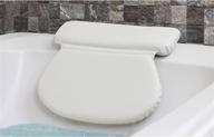 🛁 роскошная подушка для ванны epica с двойным слоем для спа супер прочными присосками supergrip для комфорта и расслабления (овальная) логотип