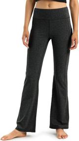 img 3 attached to 👖 Women's High Waisted Bootcut Yoga Pants with Pockets, Flare Workout Pants, 30"/31"/32