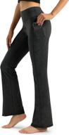 👖 women's high waisted bootcut yoga pants with pockets, flare workout pants, 30"/31"/32 logo