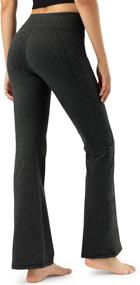 img 2 attached to 👖 Women's High Waisted Bootcut Yoga Pants with Pockets, Flare Workout Pants, 30"/31"/32