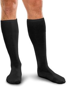 img 3 attached to 🧦 Firm Graduated Compression Knee High Socks - Core-Spun Technology | 30-40mmHg Support