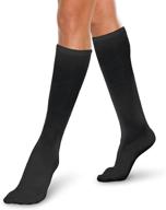 🧦 firm graduated compression knee high socks - core-spun technology | 30-40mmhg support логотип