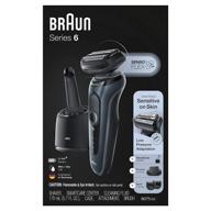 🪒 braun sensoflex men's electric razor with beard trimmer, rechargeable, wet & dry foil shaver - 4-in-1 smartcare center and travel case, black logo