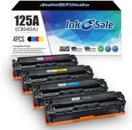 🖨️ ink e-sale remanufactured toner cartridge replacement set – hp 125a cb540a cb541a cb542a cb543a for laserjet cp1215 cp1518ni cp1515n cm1312nfi cm1312 mfp printer – black cyan magenta yellow logo