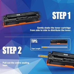 img 2 attached to 🖨️ INK E-SALE Remanufactured Toner Cartridge Replacement Set – HP 125A CB540A CB541A CB542A CB543A for LaserJet CP1215 CP1518ni CP1515n CM1312nfi CM1312 MFP Printer – Black Cyan Magenta Yellow