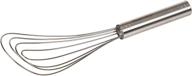 🥄 prepworks by progressive 10-inch flat whisk: handheld steel wire whisk ideal for whisking, flat roux whisking, gravy stirring - bpa free, dishwasher safe logo