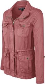 img 1 attached to Makeitmint Womens Utility Light Weight YJZ0067 BLUSH SML Women's Clothing for Coats, Jackets & Vests