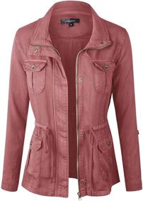 img 4 attached to Makeitmint Womens Utility Light Weight YJZ0067 BLUSH SML Women's Clothing for Coats, Jackets & Vests