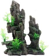 🐠 enhance your aquarium with tfwadmx aquarium mountain view: moss tree rock cave fish tank stone ornament landscape aquarium decoration with small plants logo