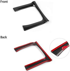 img 3 attached to 🔧 Enhance Your 10th Gen Civic with Thenice ABS Plastic Carbon Fiber Style Gear Panel Trim Shift Box Decoration Cover - Manual Transmission (Fits Honda Civic 2020, 2019, 2018, 2017, 2016)