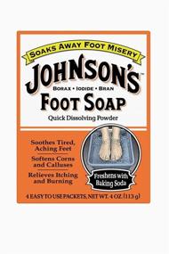 img 4 attached to 👣 Johnson's Foot Soap Quick Dissolving Powder: 8 Packets, Pack of 4 for Effortless Relief