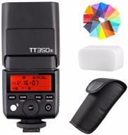 godox tt350s 2.4g hss 1/8000s ttl gn36 беспроводной вспышный модуль speedlite для беззеркальных цифровых зеркалок sony (a7, a7r, a7s) - обзор и руководство для покупателей логотип