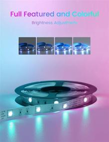 img 2 attached to 🌈 FOKOOS 16.4 Ft RGB LED Strip Lights - Color Changing, Home & Kitchen DIY Decoration with 24 Keys IR Remote