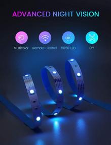 img 3 attached to 🌈 FOKOOS 16.4 Ft RGB LED Strip Lights - Color Changing, Home & Kitchen DIY Decoration with 24 Keys IR Remote